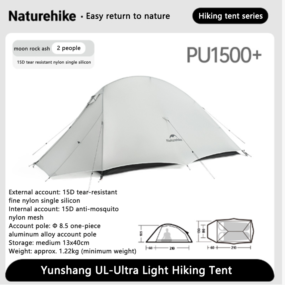 Ultralight Ground Sheet - Naturehike Hiking Tent Windproof Rope Nylon
