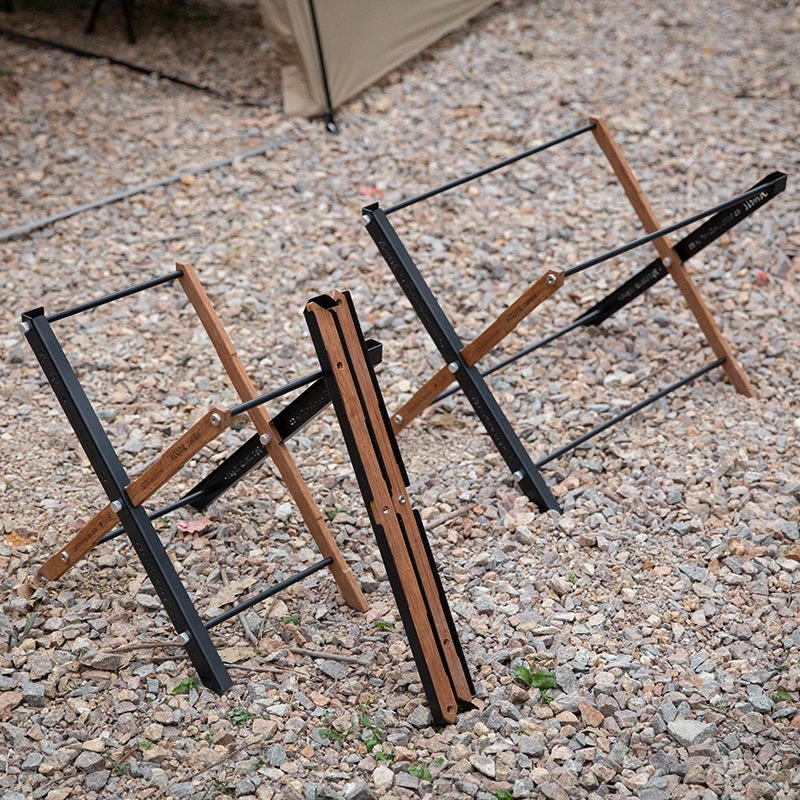 Outdoor Camping Cooking Table - Portable Folding Camping Tables Basket Multi