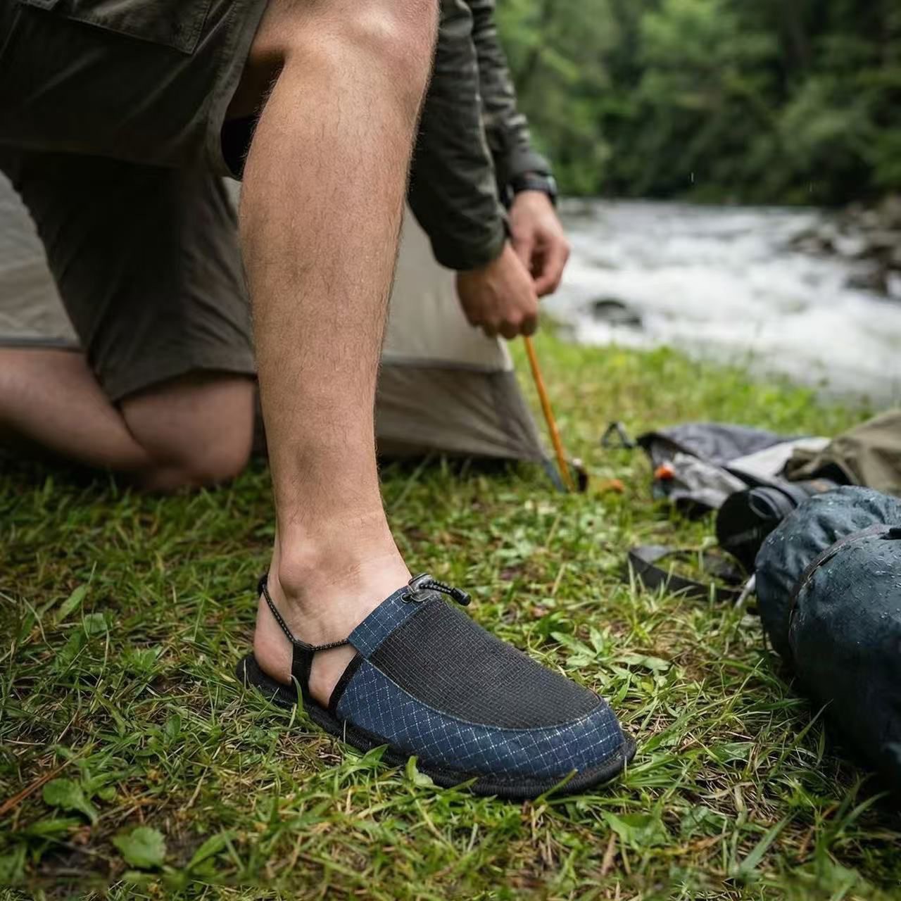 Outdoor Camping Store - Outdoor Hiking and Camping Slippers, Ultra-Light,