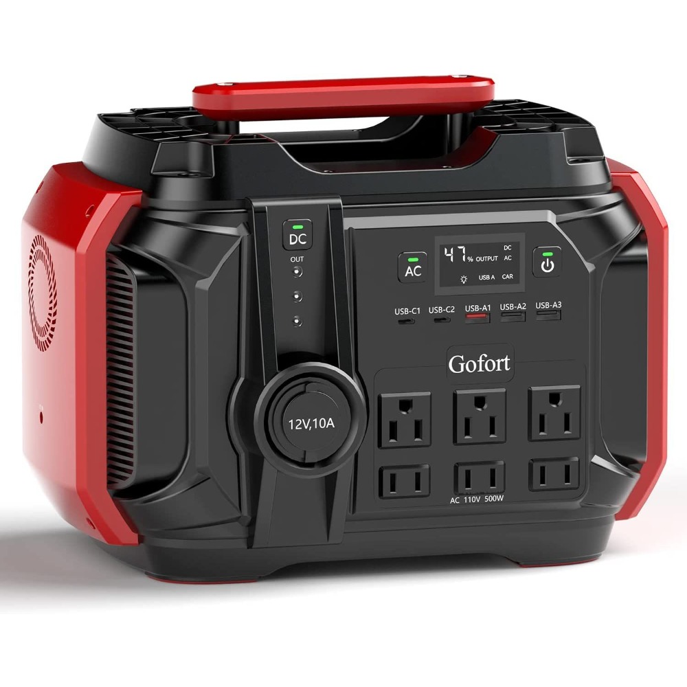 Outdoor Camping Van - Portable Power Station 540Wh/500W(Peak 1000W) 6