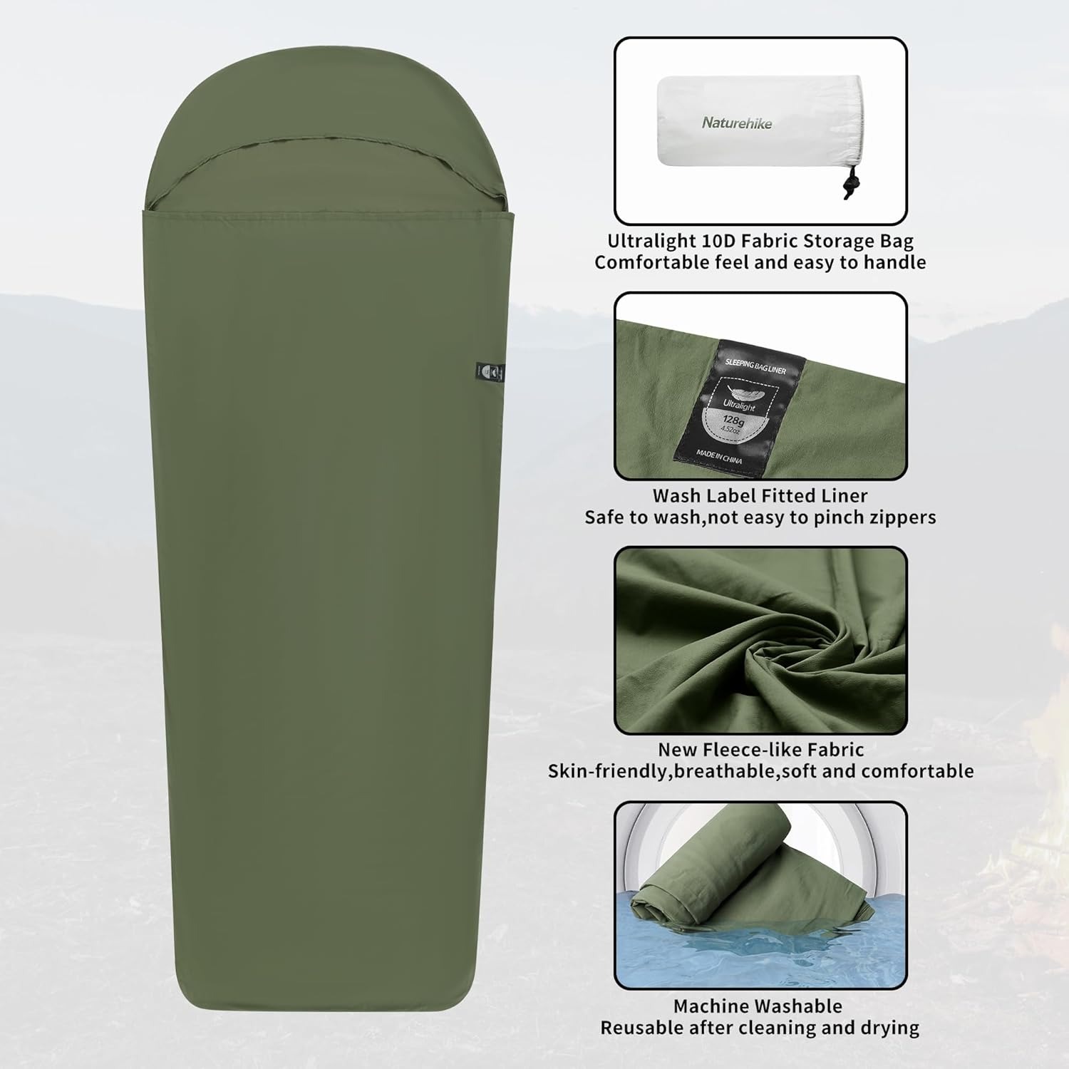 Naturehike Sleeping Bag Liner  - Ultralight Ground Sheet ulasan dan harga