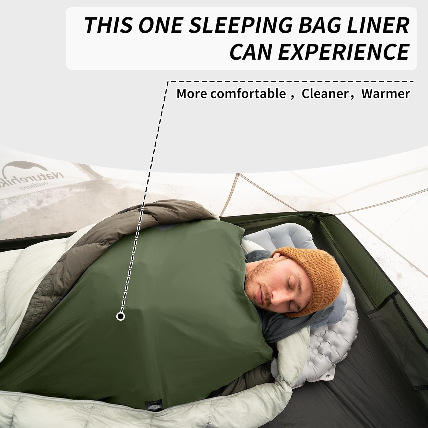 Naturehike Sleeping Bag Liner  - Ultralight Ground Sheet ulasan dan harga