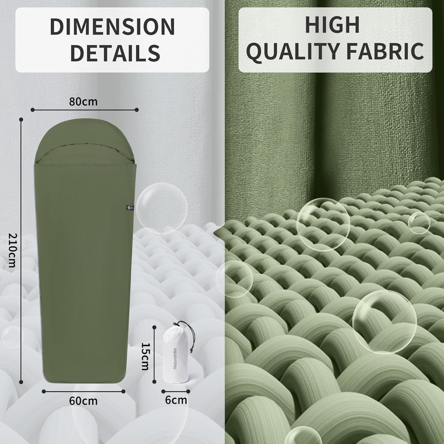Naturehike Sleeping Bag Liner  - Ultralight Ground Sheet ulasan dan harga