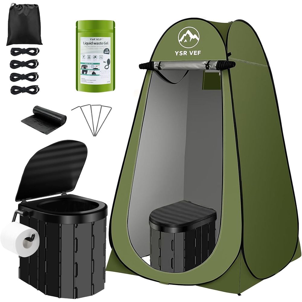 Portable Toilet Kit, Camping T - Outdoor Camping Bag ulasan dan harga