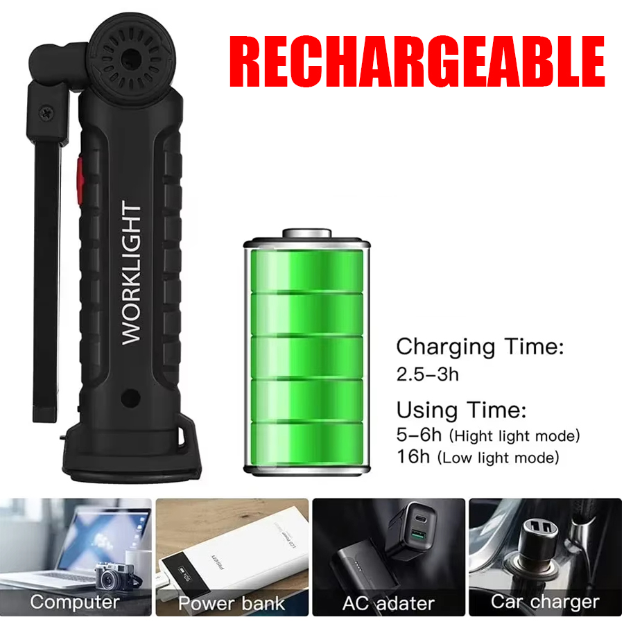 Portable LED Flashlight with M - Outdoor Camping Accessories ulasan dan harga