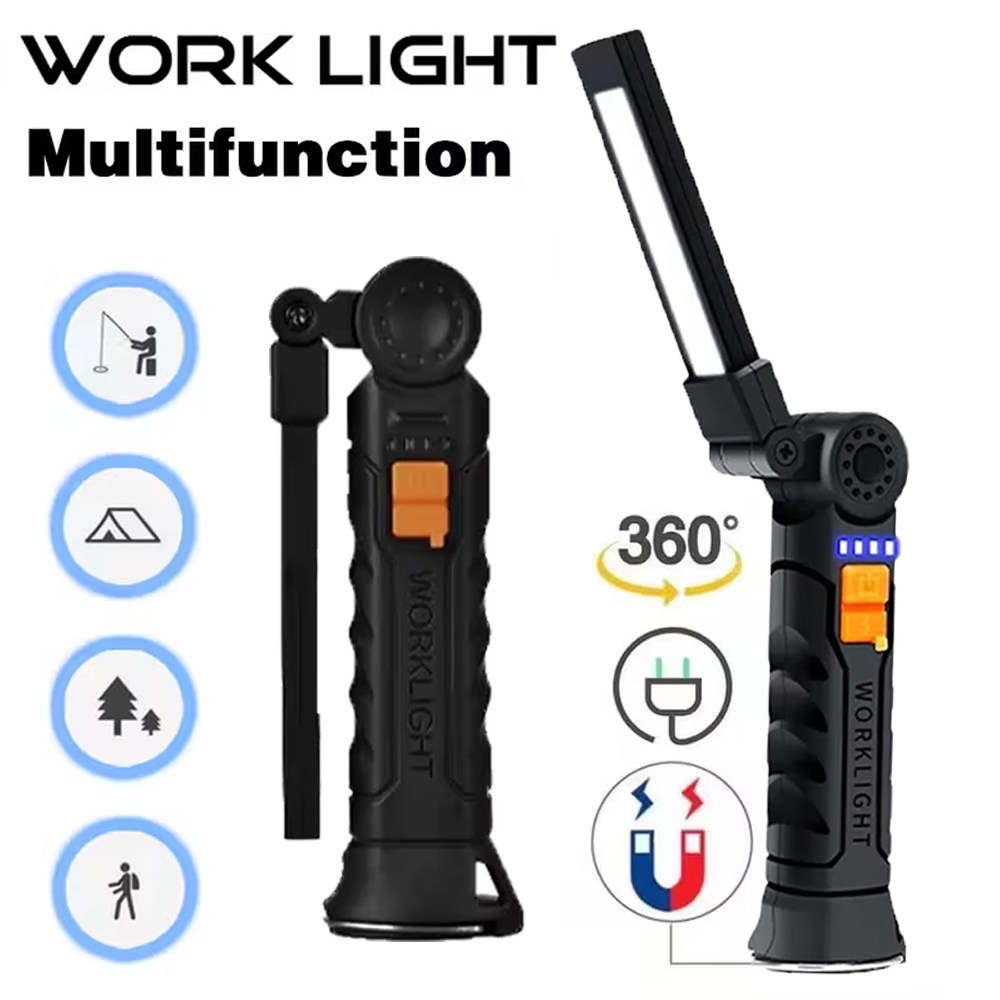 Portable COB LED Flashlight US - Outdoor Camping Accessories ulasan dan harga