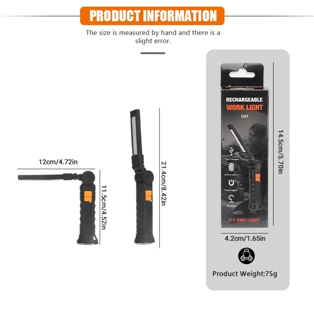 Portable COB LED Flashlight US - Outdoor Camping Accessories ulasan dan harga