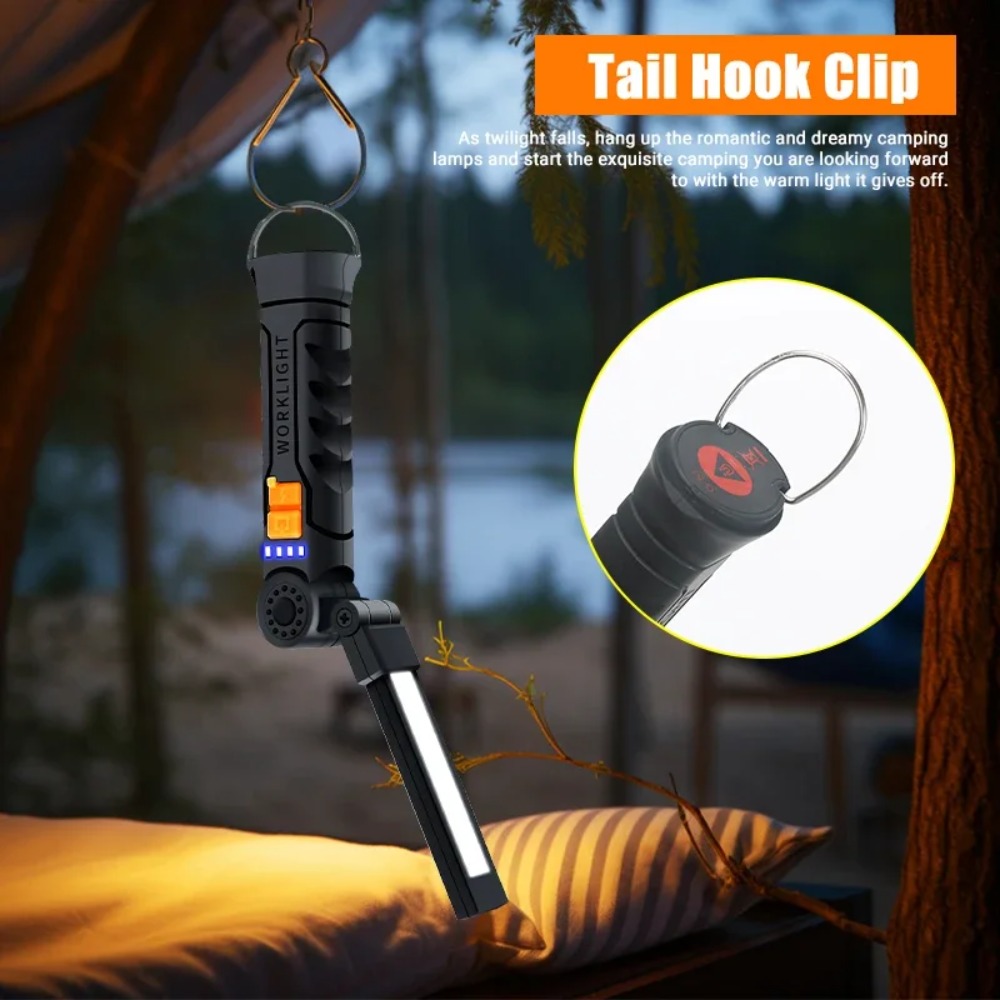 Portable COB LED Flashlight US - Outdoor Camping Accessories ulasan dan harga