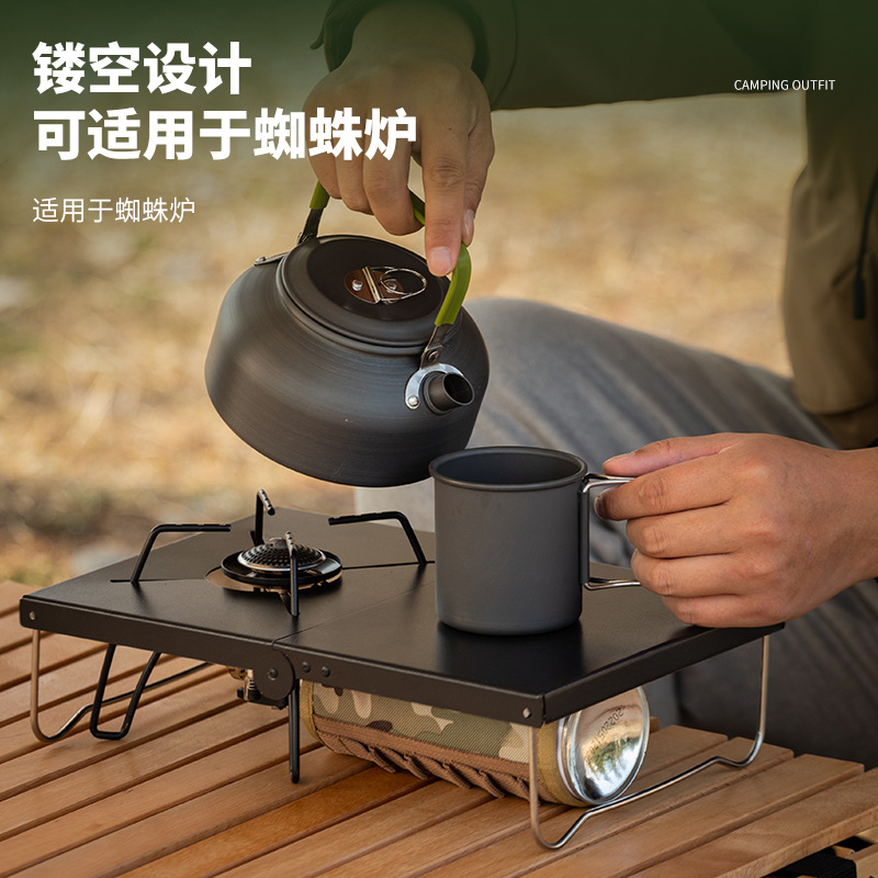 Black Folding Heat Resistant C - Outdoor Camping Cooking Table ulasan dan harga