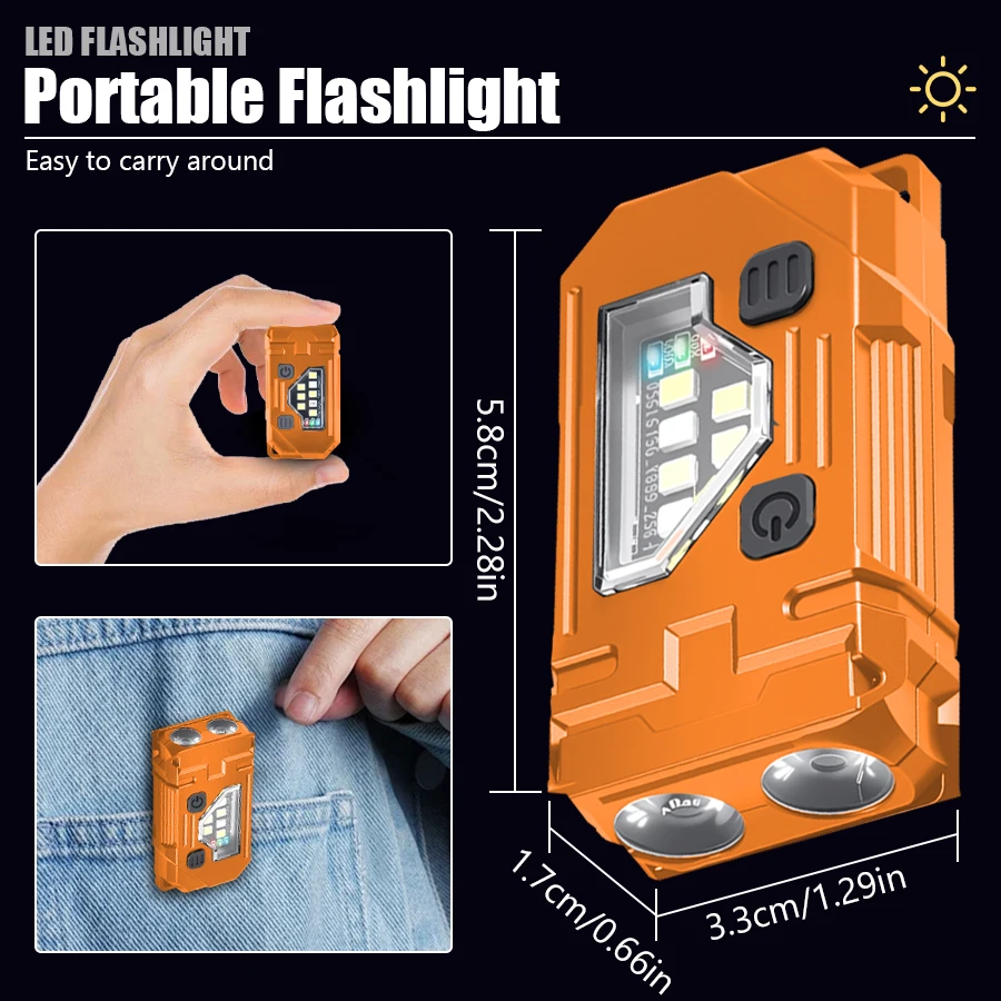 Mini Keychain EDC Flashlight R - Headlamp ulasan dan harga