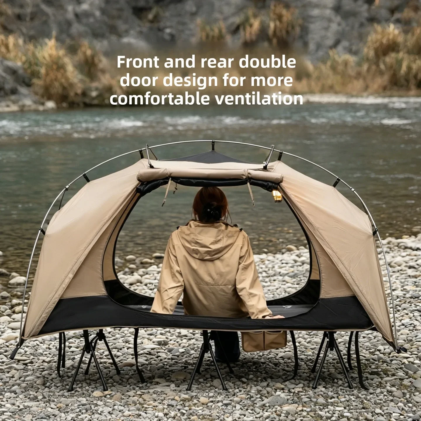 MOUNTAINHIKER Outdoor Camp Bed - Outdoor Camping Gazebo ulasan dan harga