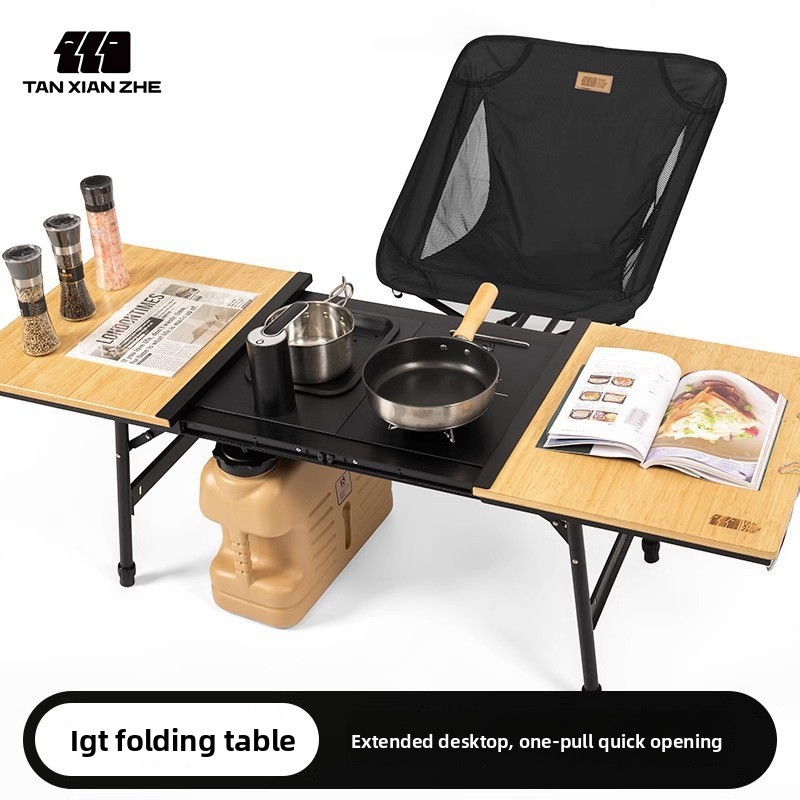 Aluminum IGT Camping Table, He - Outdoor Camping Cooking Table ulasan dan harga