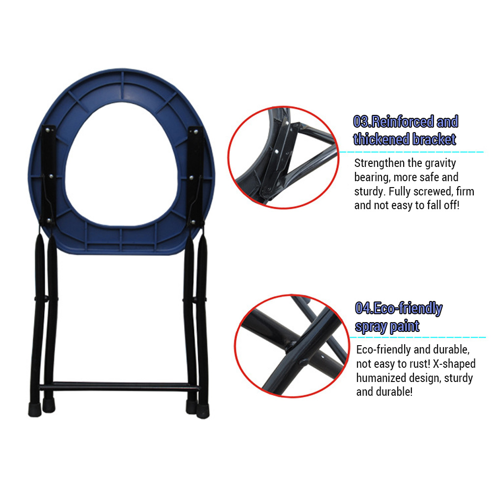 Folding Toilet Seat Portable O - Outdoor Camping Utensils ulasan dan harga