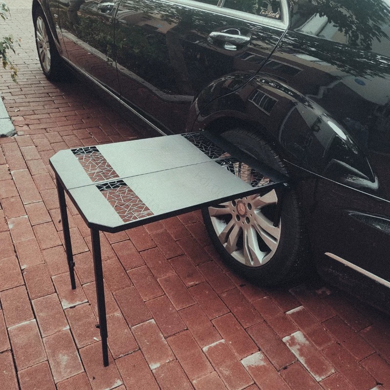 Car Camping Grill Tire Metal F - Camp Table Folding ulasan dan harga