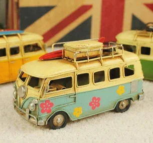 Mini Car Model Retro Classic C - Outdoor Camping Van ulasan dan harga