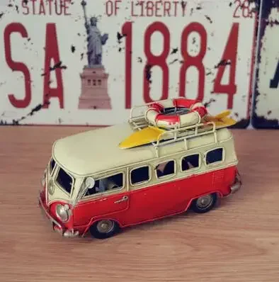 Mini Car Model Retro Classic C - Outdoor Camping Van ulasan dan harga