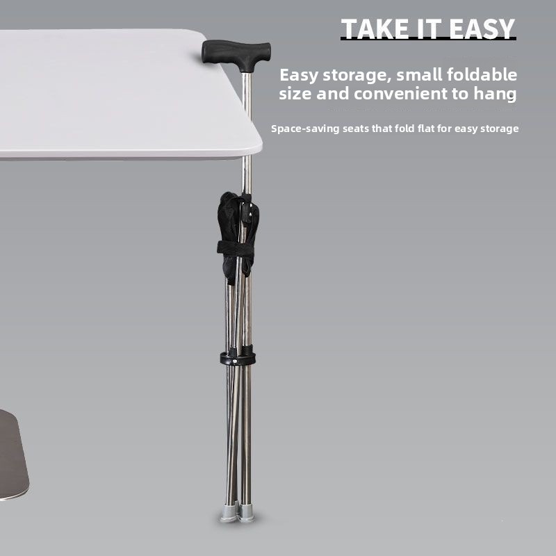 2-in-1 Folding Cane and Chair  - Outdoor Activities In Camping ulasan dan harga