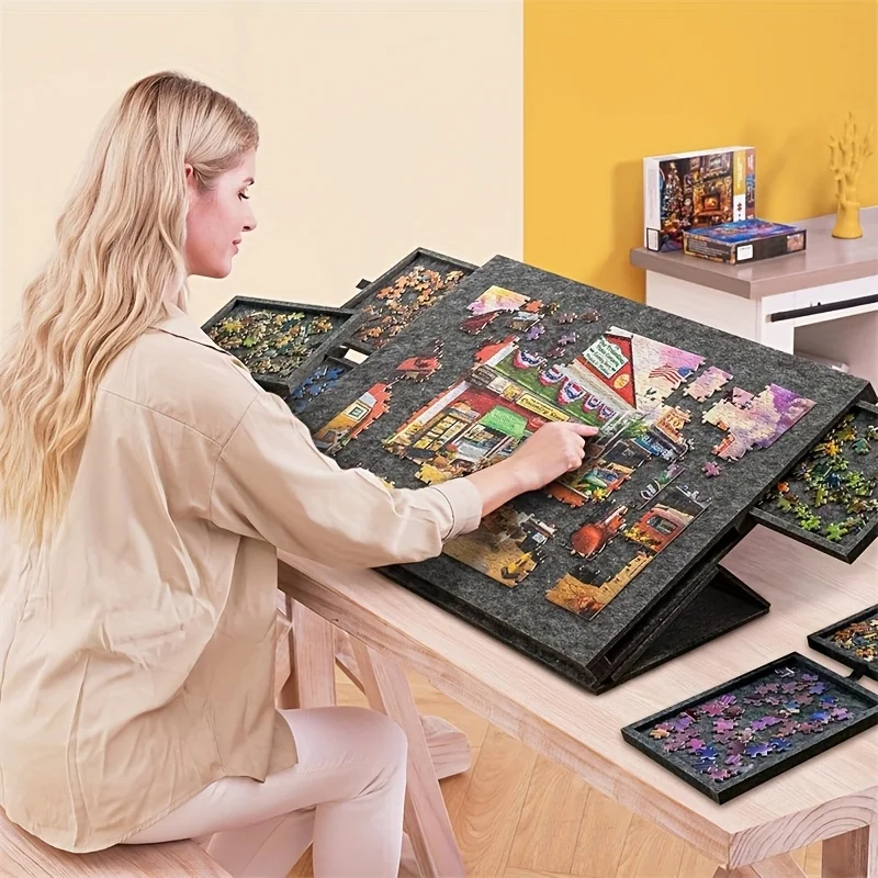 6-Drawer 1500pcs Jigsaw Puzzle - Camp Table Folding ulasan dan harga