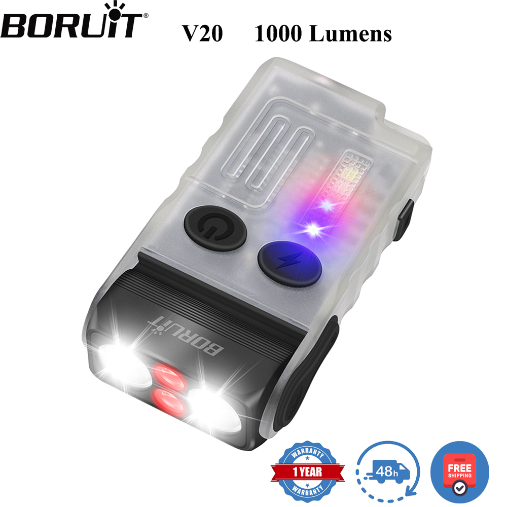 BORUiT V20 Fluorescence Buzzer - Headlamp ulasan dan harga