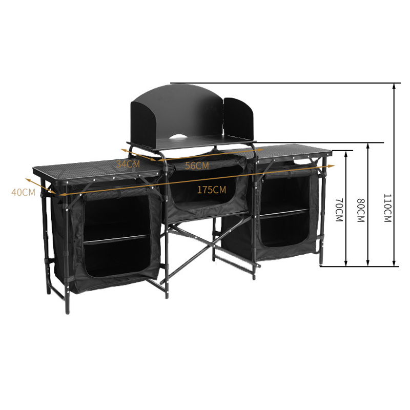 Modern Multi-Functional Alumin - Outdoor Camping Cooking Table ulasan dan harga