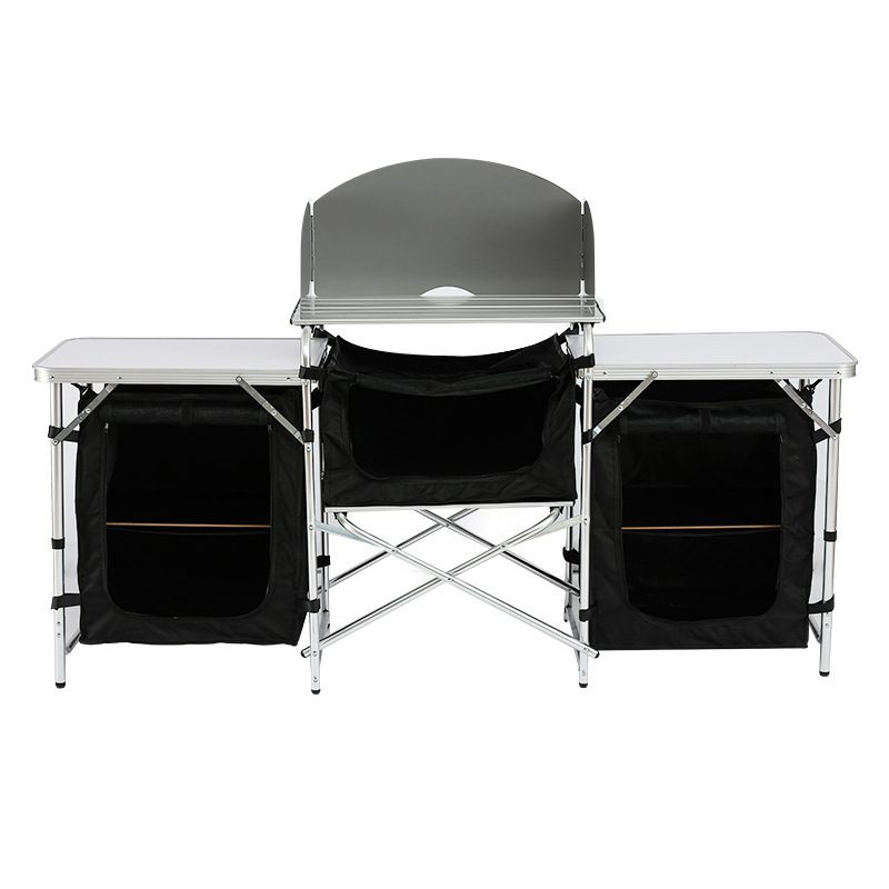 Modern Multi-Functional Alumin - Outdoor Camping Cooking Table ulasan dan harga