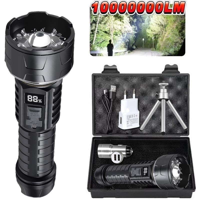 COB LED Flashlight Rechargeabl - Outdoor Camping Accessories ulasan dan harga