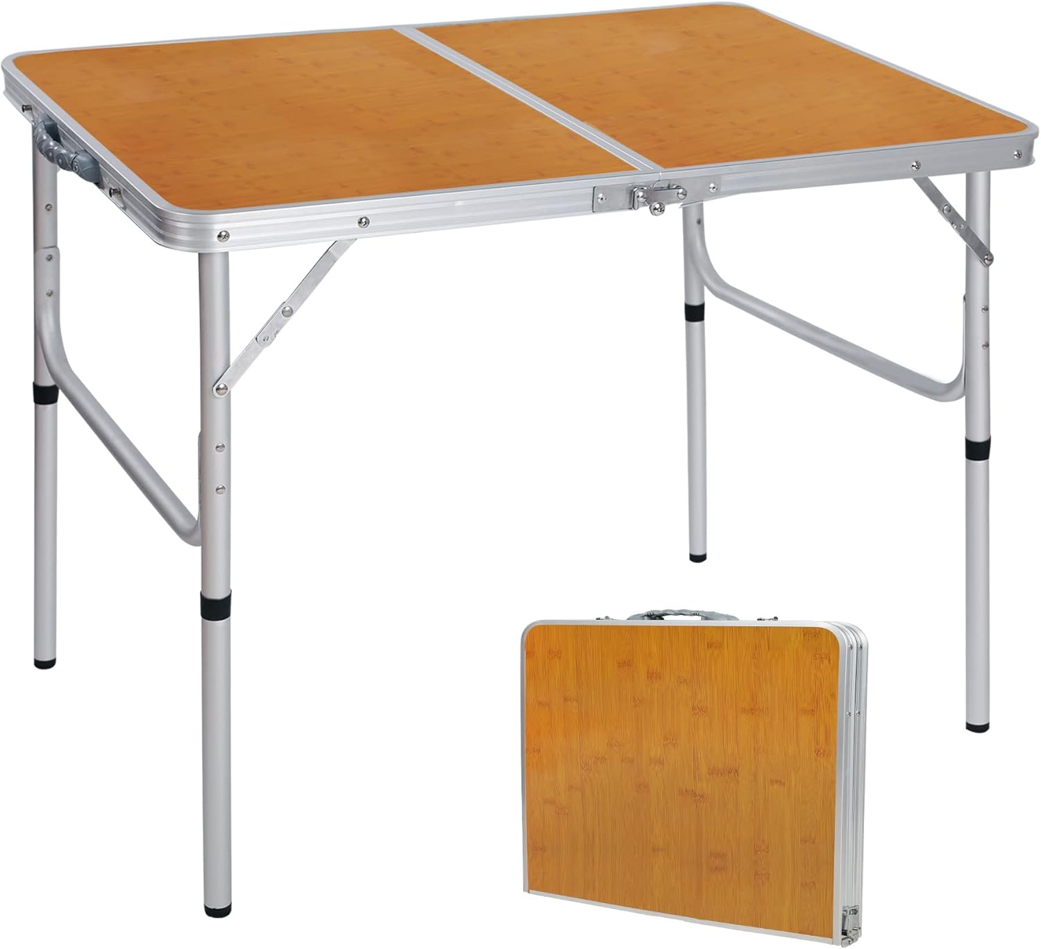 Adjustable Height 35x24-Inch F - Outdoor Camping Cooking Table ulasan dan harga