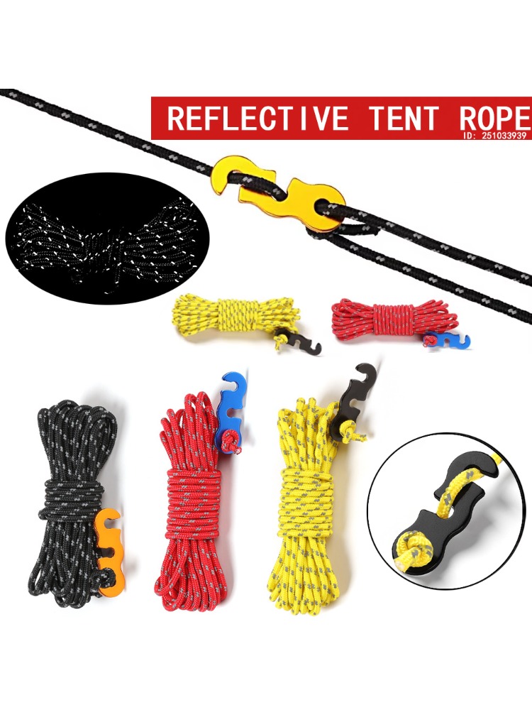 4pcs Durable Camping Tent Rope - Outdoor Camping Gazebo ulasan dan harga