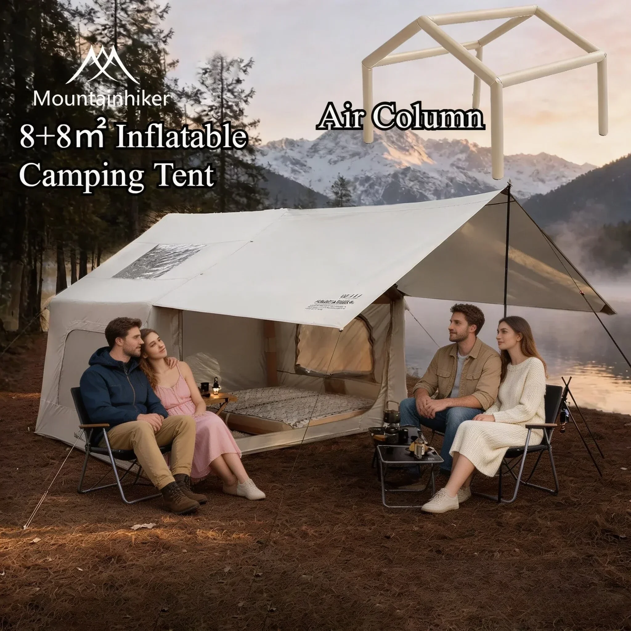 8+8㎡ MOUNTAINHIKER Inflatable  - Outdoor Camping Gazebo ulasan dan harga