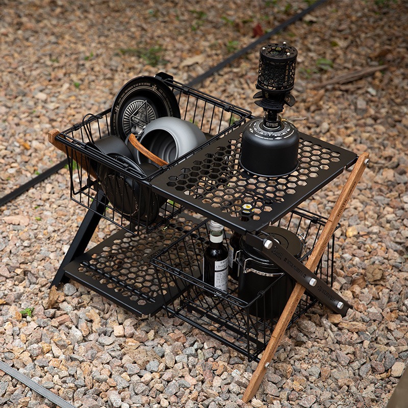 Portable Folding Camping Table - Outdoor Camping Cooking Table ulasan dan harga