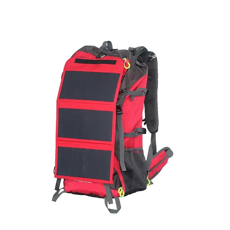 2026Custom Solar Panel Backpac - Outdoor Camping Bag ulasan dan harga