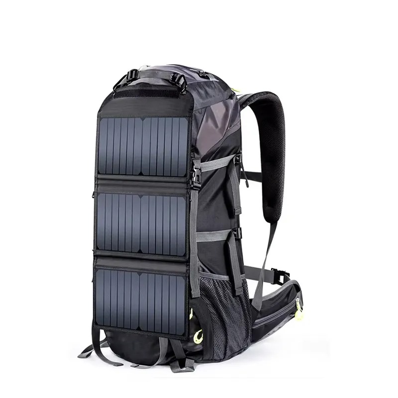2026Custom Solar Panel Backpac - Outdoor Camping Bag ulasan dan harga