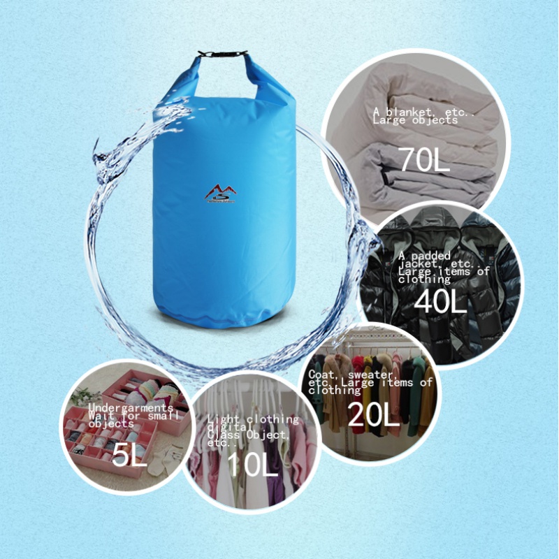 5L10L20L40L70L Waterproof Larg - Outdoor Camping Bag ulasan dan harga