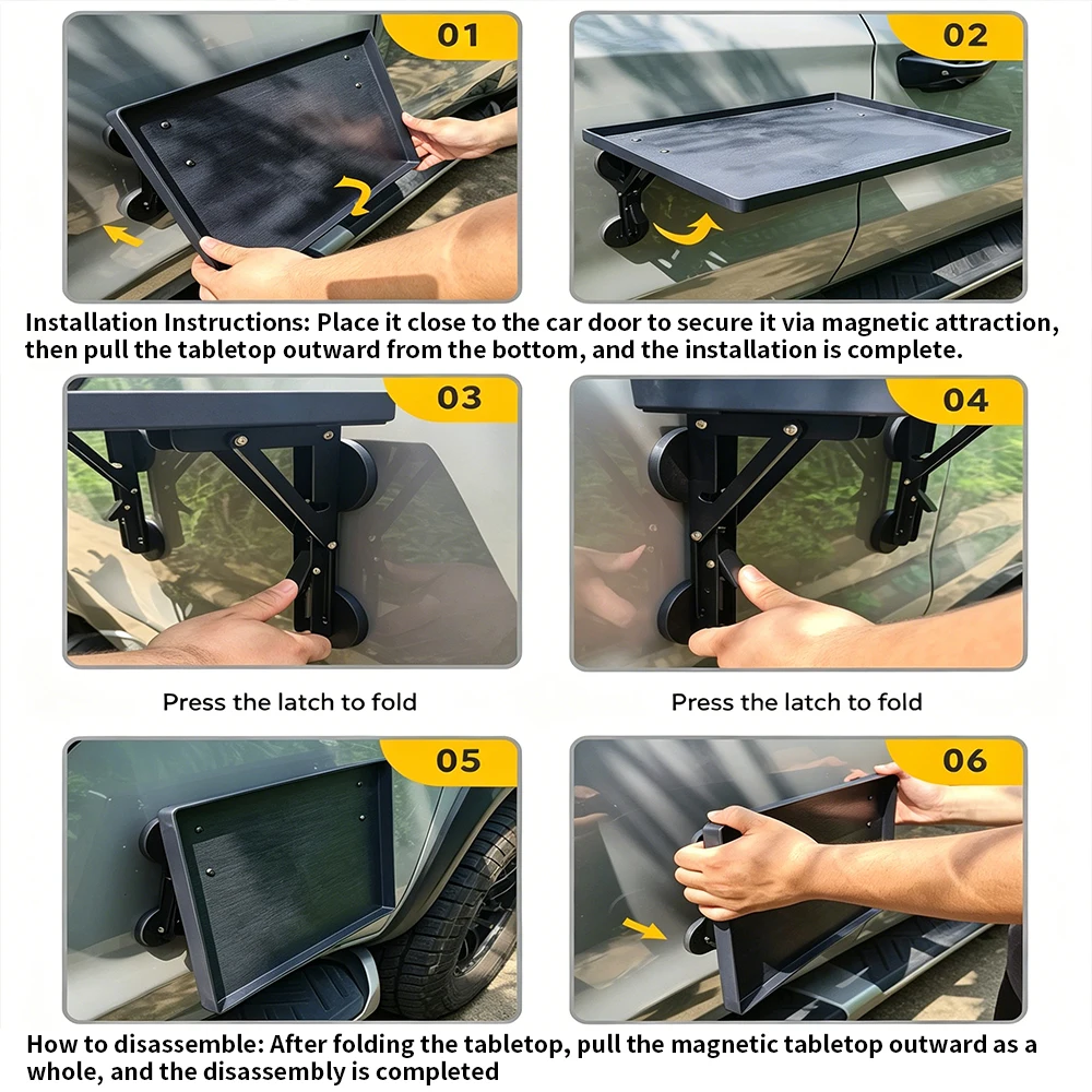 Portable Car Side Door Hanging - Outdoor Camping Cooking Table ulasan dan harga