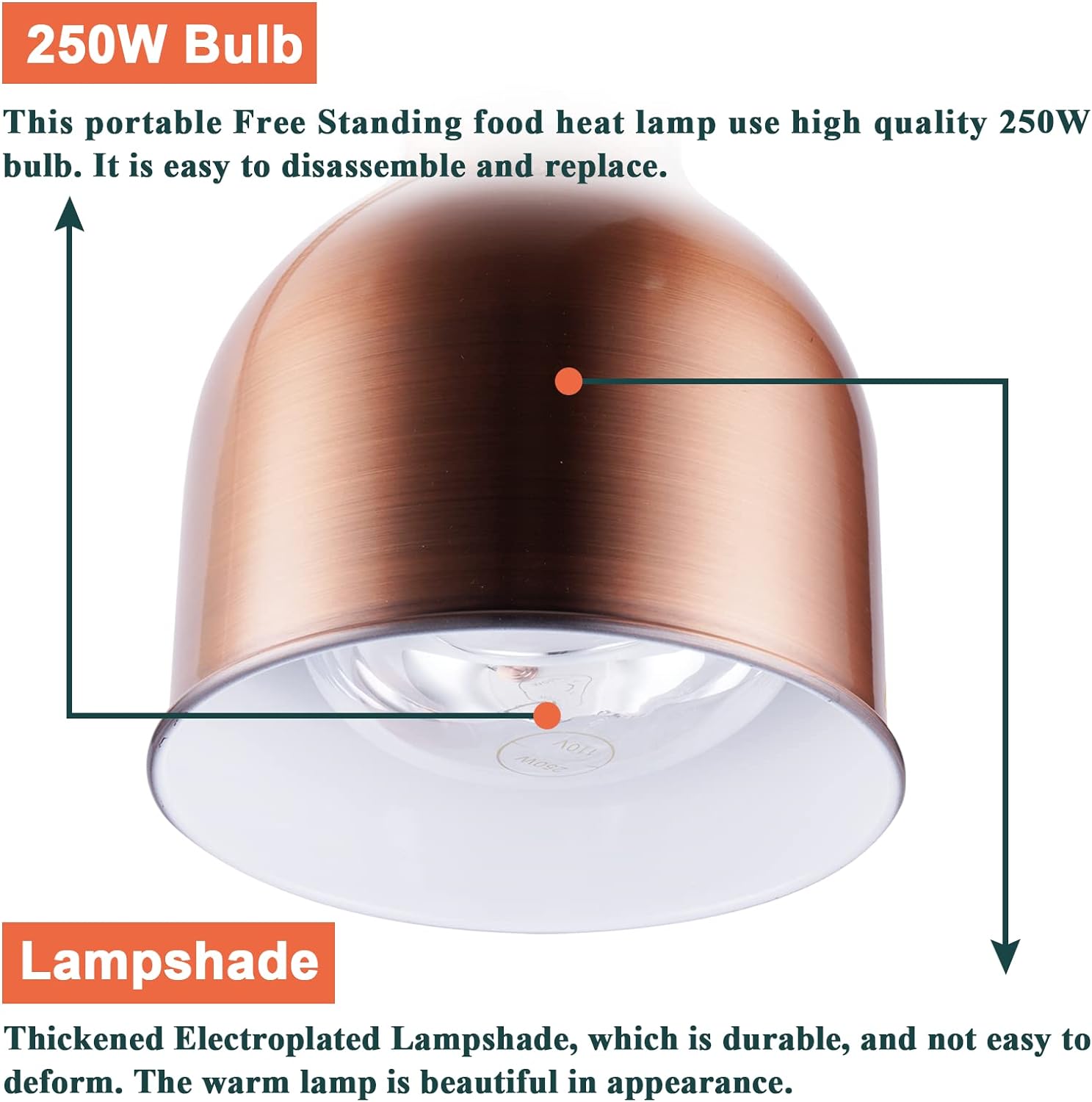 Silver Single Head Food Warmer - Headlamp ulasan dan harga