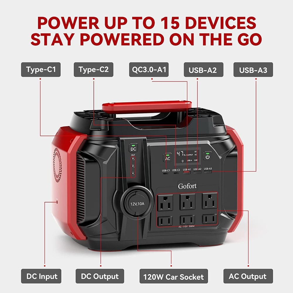 Portable Power Station 540Wh/5 - Outdoor Camping Van ulasan dan harga