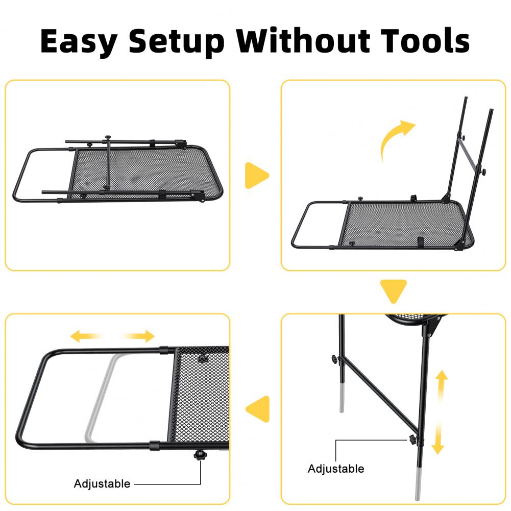 Tire Mount Camping Desk, Steel - Outdoor Camping Cooking Table ulasan dan harga